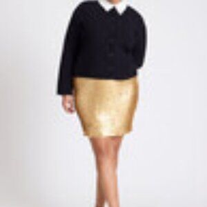 Gold sequin party skirt NWT